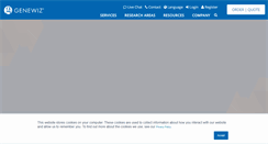 Desktop Screenshot of genewiz.com